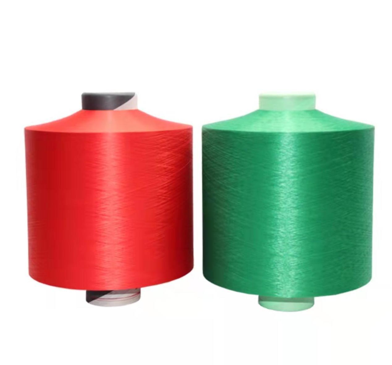 Eldivenler için DTY 150d/48f Geri Dönüştürülmüş Nim Polyester Dokulu İplik